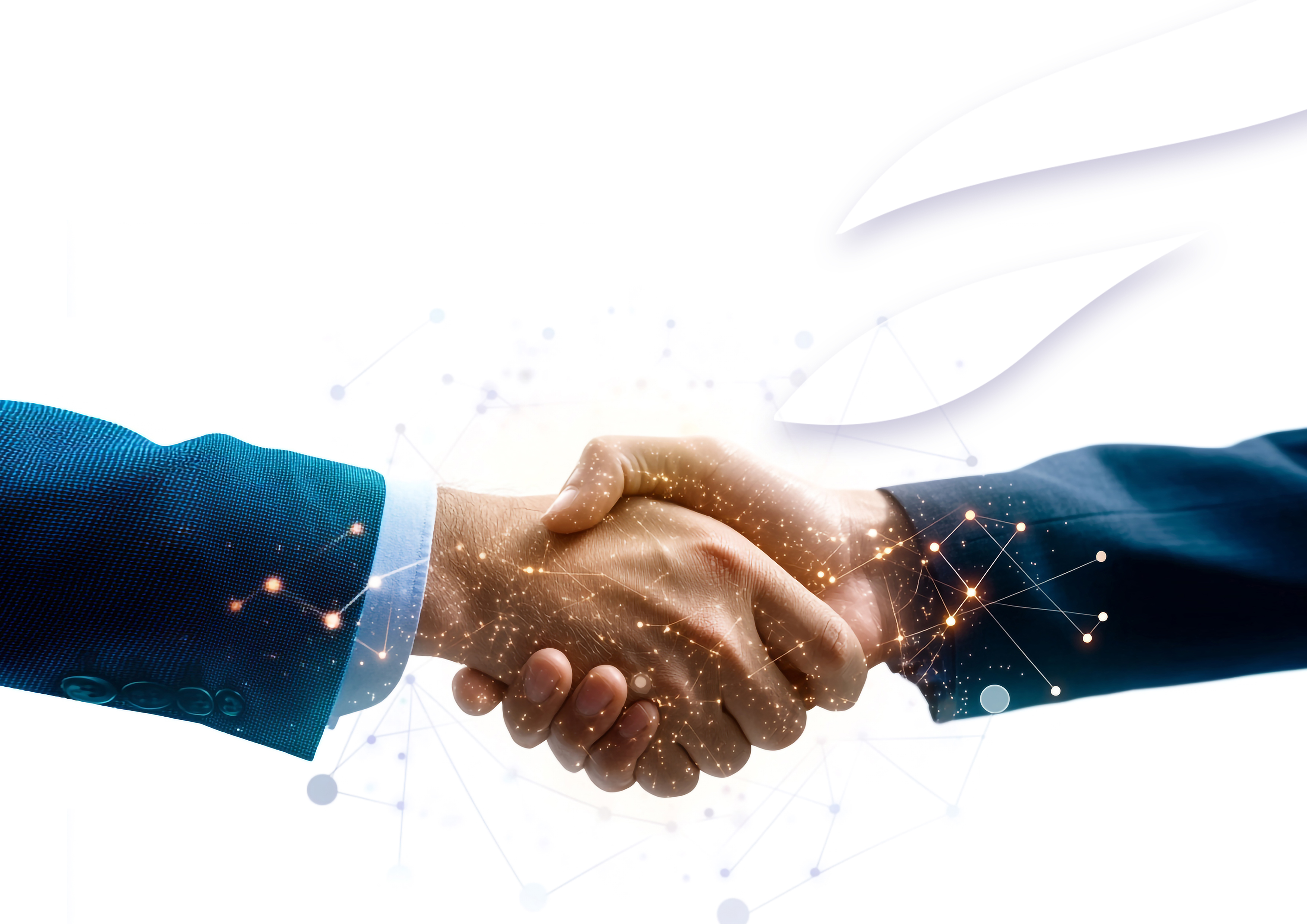 Employment interview handshake